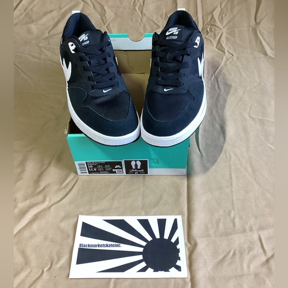 Nike Alleyoop SB Black White CJ0882-001 Men's Size 10 - Picture 4 of 7